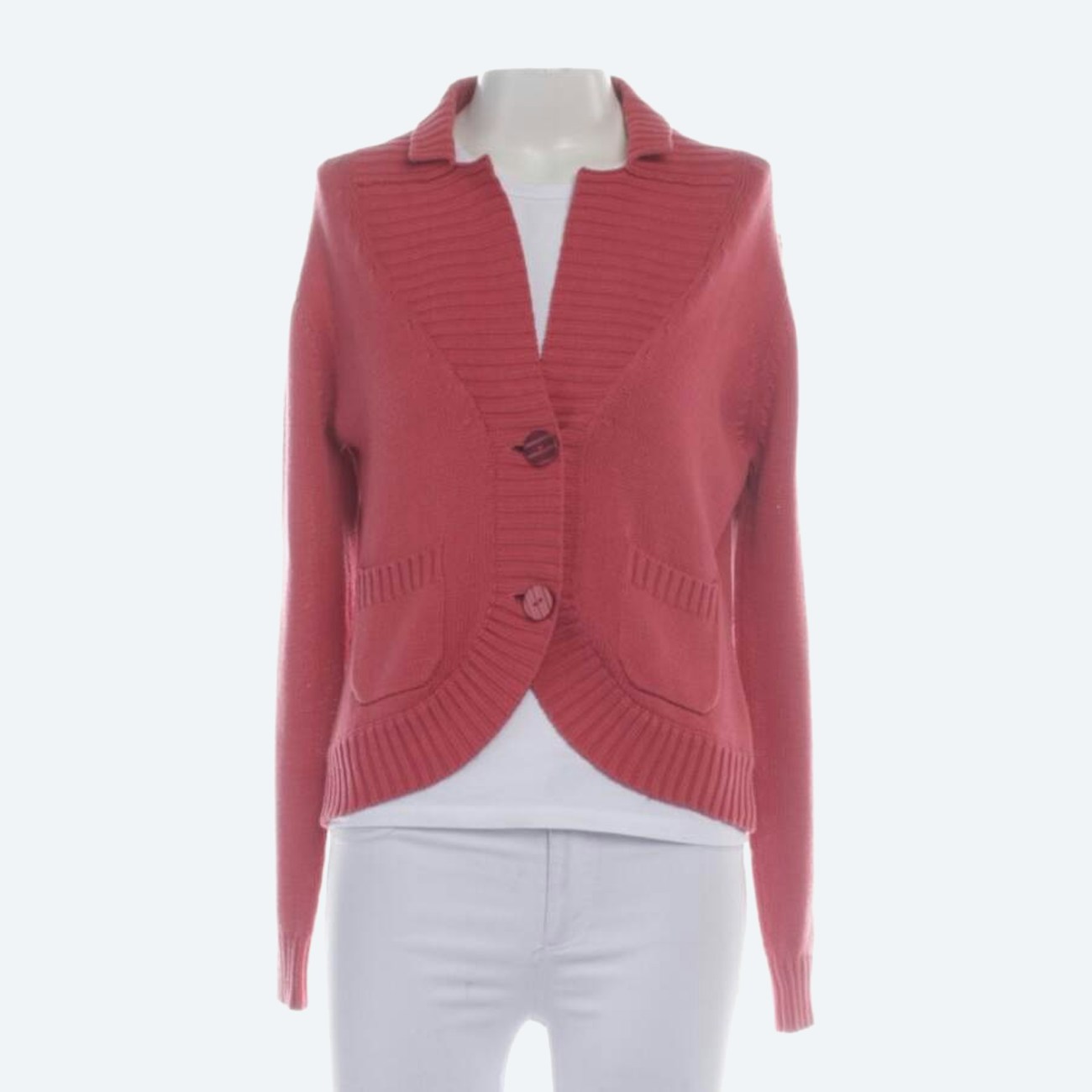 Image 1 of Cardigan 30 Light Red in color Red | Vite EnVogue