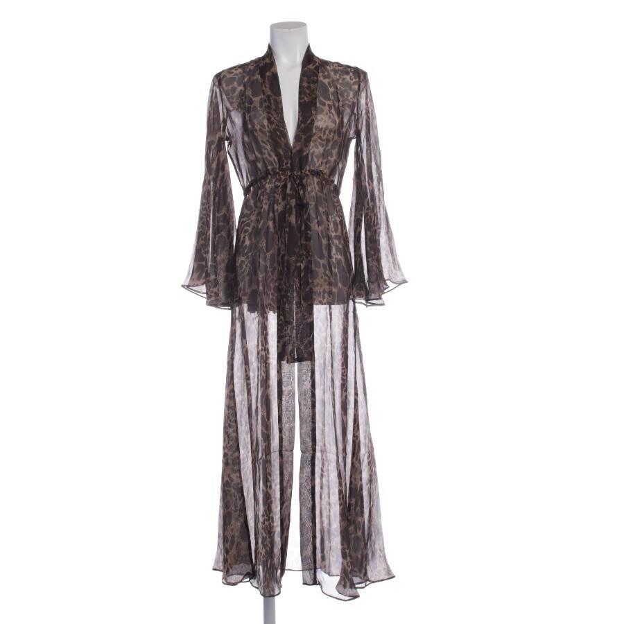 Image 1 of Silk Dress XS Dark Brown in color Brown | Vite EnVogue