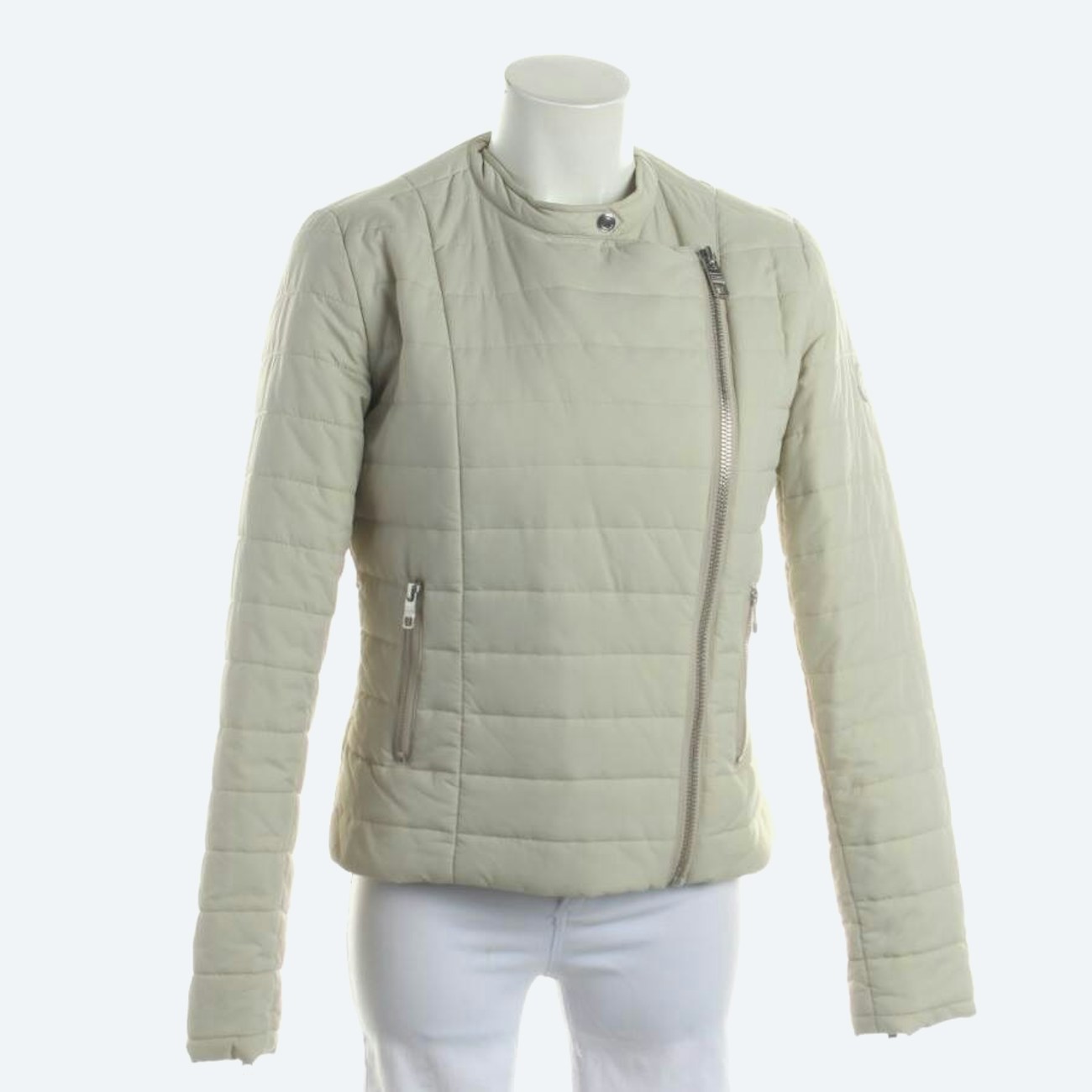 Image 1 of Quilted Jacket M Beige in color White | Vite EnVogue
