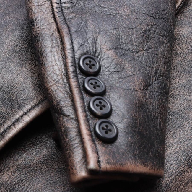 Image 4 of Leather Coat 40 Camel in color Brown | Vite EnVogue