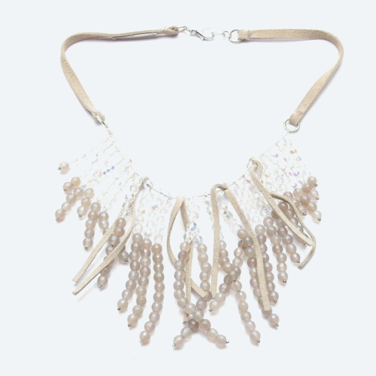 Image 1 of Necklace Beige in color White | Vite EnVogue