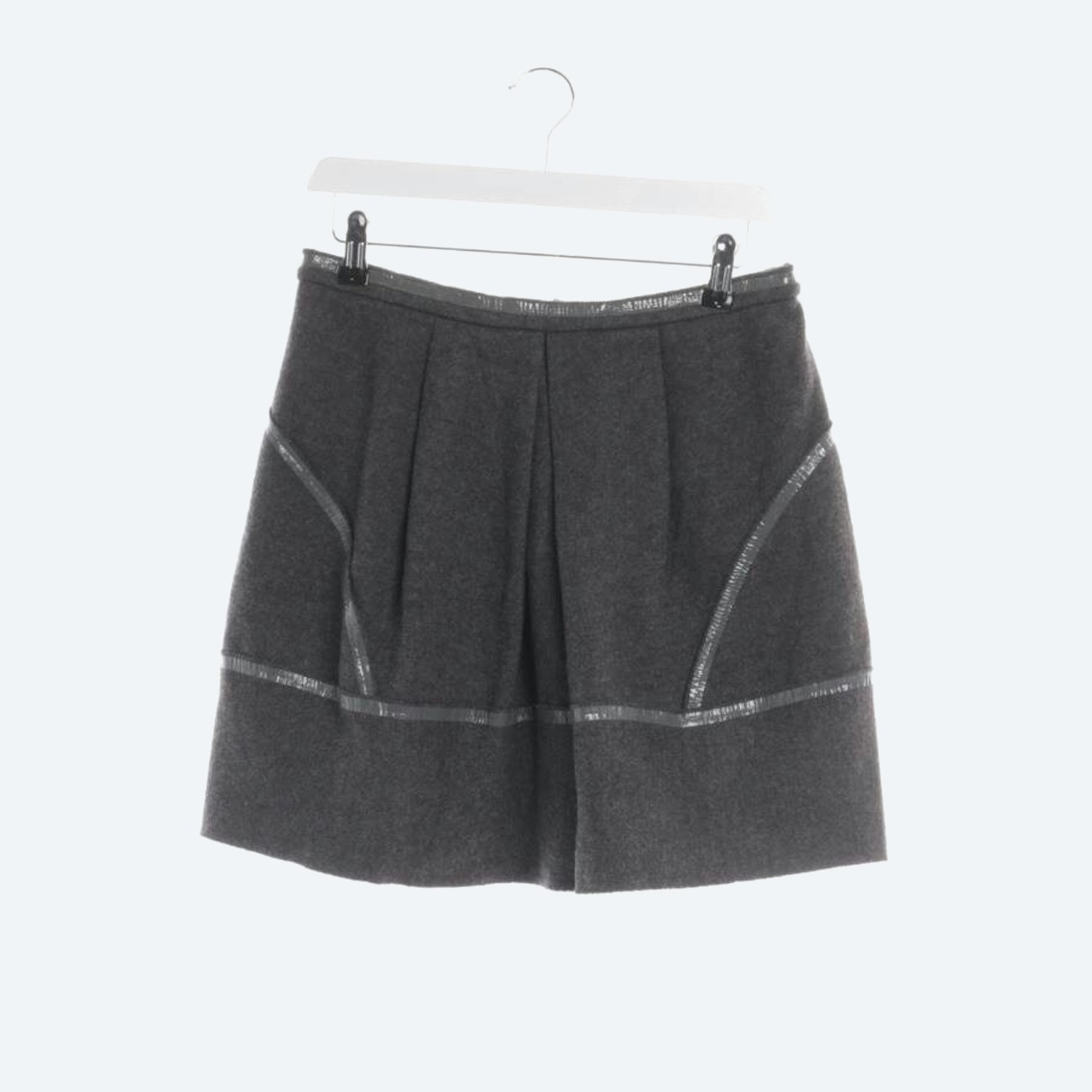 Image 1 of Wool Skirt 40 Gray in color Gray | Vite EnVogue