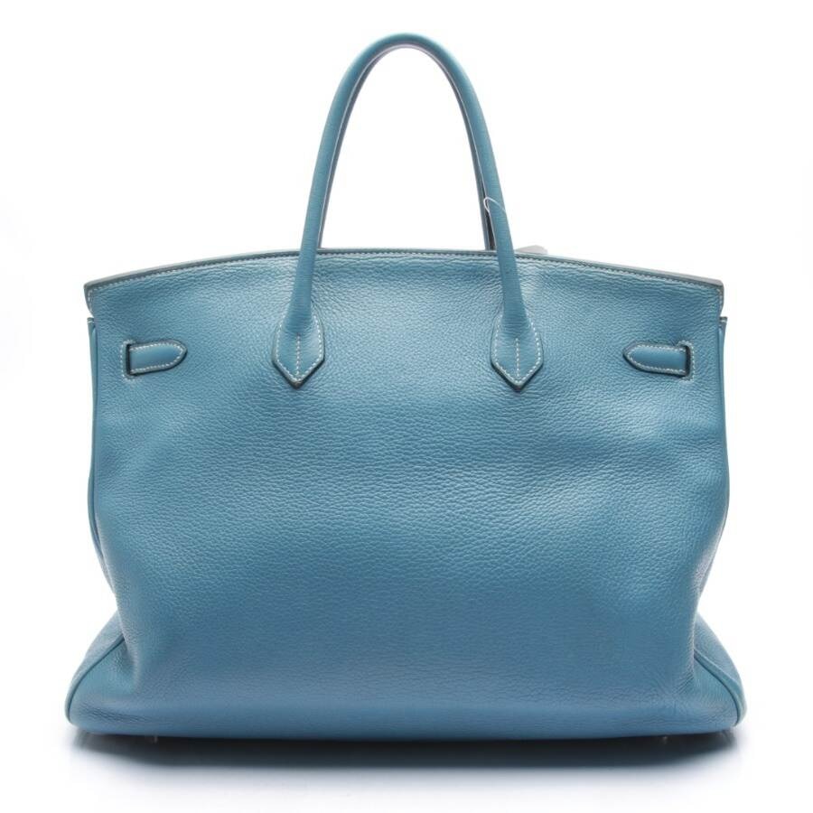 Image 2 of Birkin Bag 40 Handbag Turquoise in color Blue | Vite EnVogue