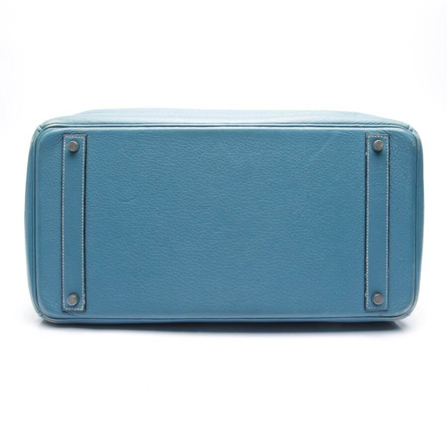 Image 3 of Birkin Bag 40 Handbag Turquoise in color Blue | Vite EnVogue