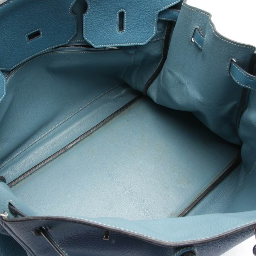 Image 5 of Birkin Bag 40 Handbag Turquoise in color Blue | Vite EnVogue