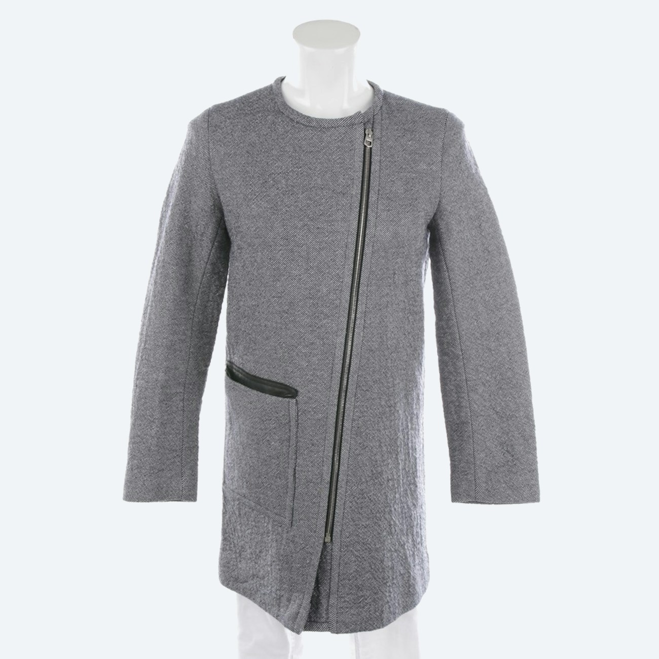 Image 1 of Between-seasons Coat 36 Gray in color Gray | Vite EnVogue