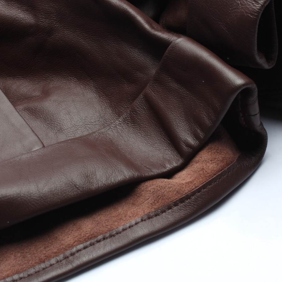 Image 3 of Leather Shorts 36 Brown in color Brown | Vite EnVogue