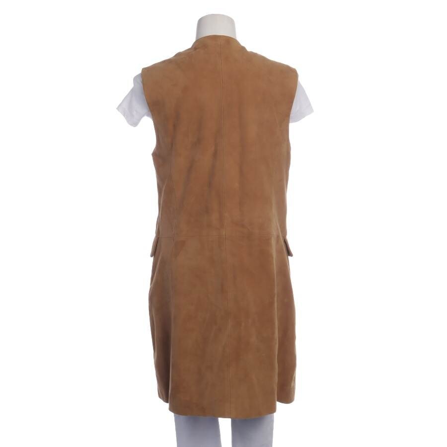Image 2 of Leather Vest M Light Brown in color Brown | Vite EnVogue