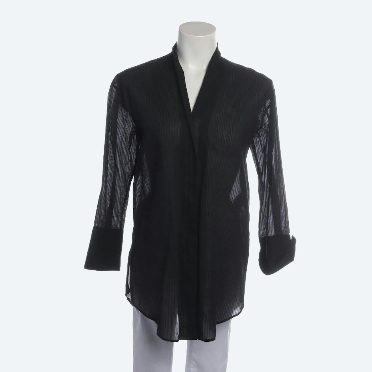 Image 1 of Shirt Blouse M Black in color Black | Vite EnVogue