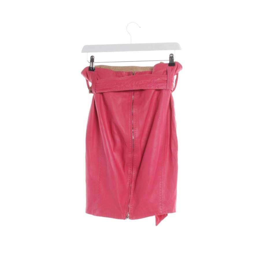 Image 2 of Leather Skirt 36 Pink in color Pink | Vite EnVogue