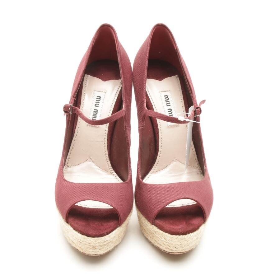 Image 2 of Peep Toes EUR 37 Bordeaux in color Red | Vite EnVogue