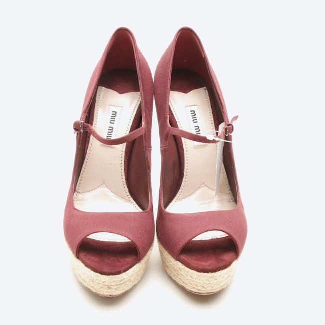 Image 2 of Peep Toes EUR 37 Bordeaux in color Red | Vite EnVogue