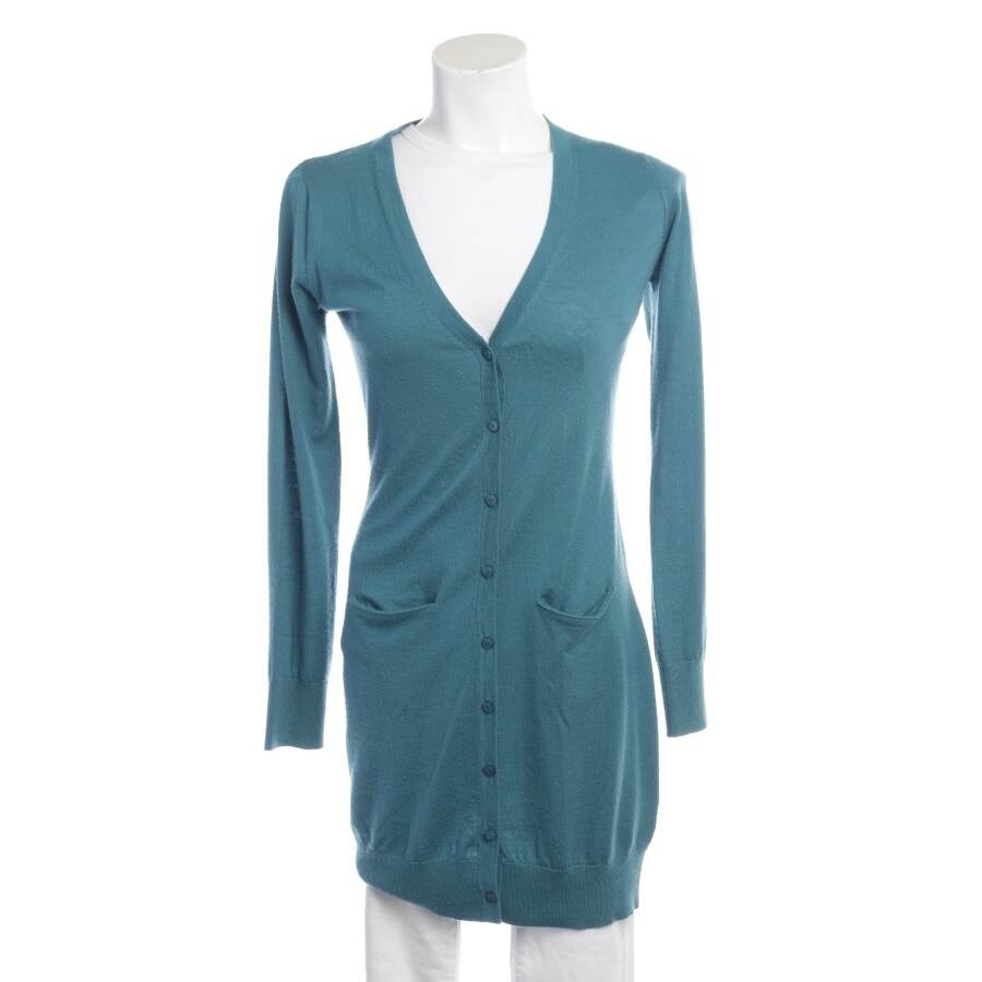 Image 1 of Cashmere Cardigan M Turquoise in color Blue | Vite EnVogue