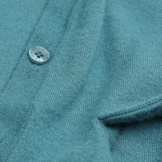 Image 3 of Cashmere Cardigan M Turquoise in color Blue | Vite EnVogue