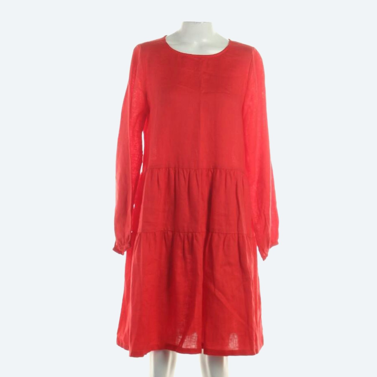 Image 1 of Linen Dress XS Red in color Red | Vite EnVogue