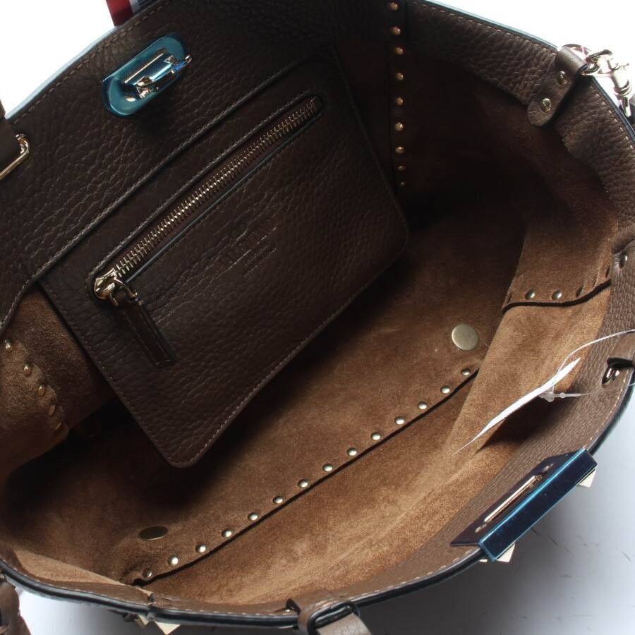 Image 5 of Rockstud Shoulder Bag Dark Brown in color Brown | Vite EnVogue