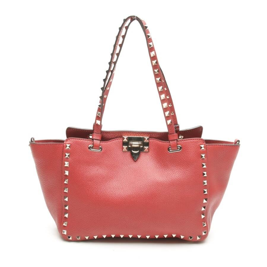 Image 1 of Rockstud Handbag Red in color Red | Vite EnVogue
