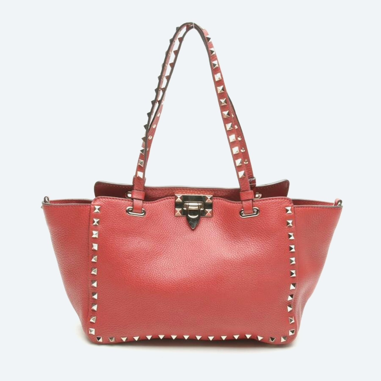 Image 1 of Rockstud Handbag Red in color Red | Vite EnVogue