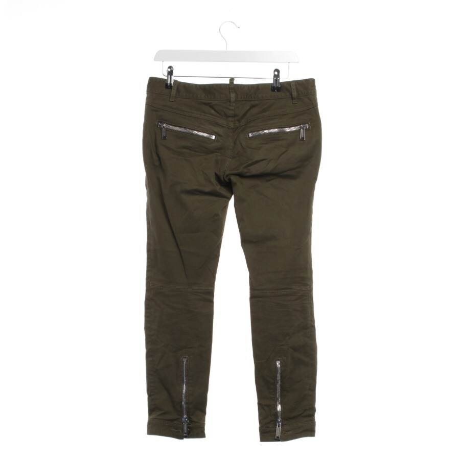 Image 2 of Trousers 34 Dark Green in color Green | Vite EnVogue