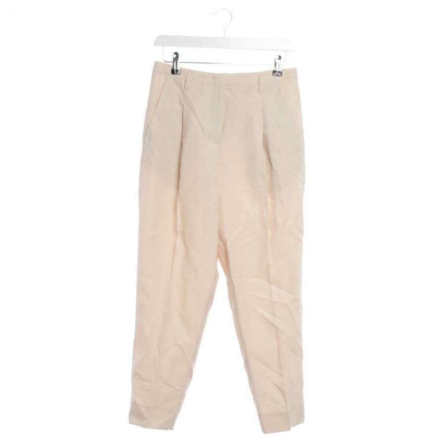 Image 1 of Trousers 34 Cream in color White | Vite EnVogue