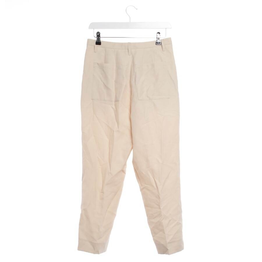 Image 2 of Trousers 34 Cream in color White | Vite EnVogue