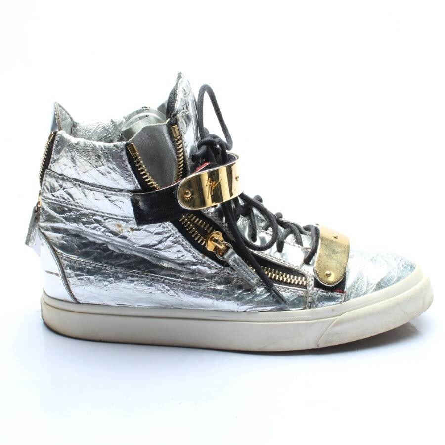 Image 1 of High-Top Sneakers EUR 41.5 Silver in color Metallic | Vite EnVogue