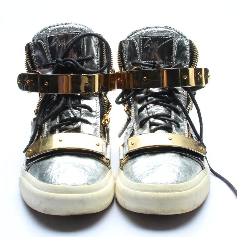 Image 2 of High-Top Sneakers EUR 41.5 Silver in color Metallic | Vite EnVogue