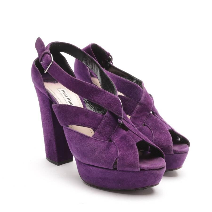 Image 1 of Heeled Sandals EUR 39.5 Purple in color Purple | Vite EnVogue