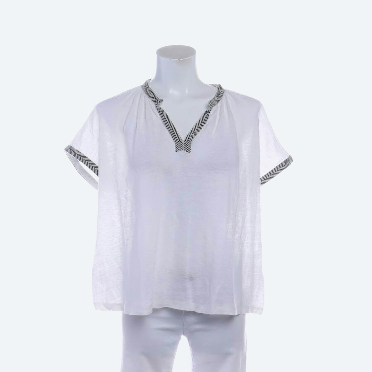Image 1 of Linen Shirt XS White in color White | Vite EnVogue