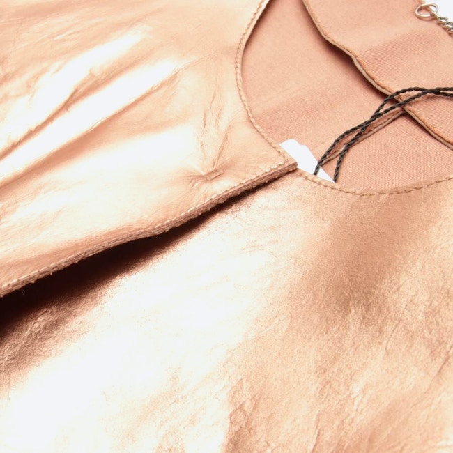 Image 3 of LeatherJacket 38 Rose Gold in color Metallic | Vite EnVogue