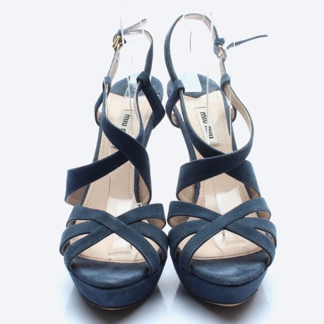 Image 2 of Heeled Sandals EUR 39.5 Blue in color Blue | Vite EnVogue