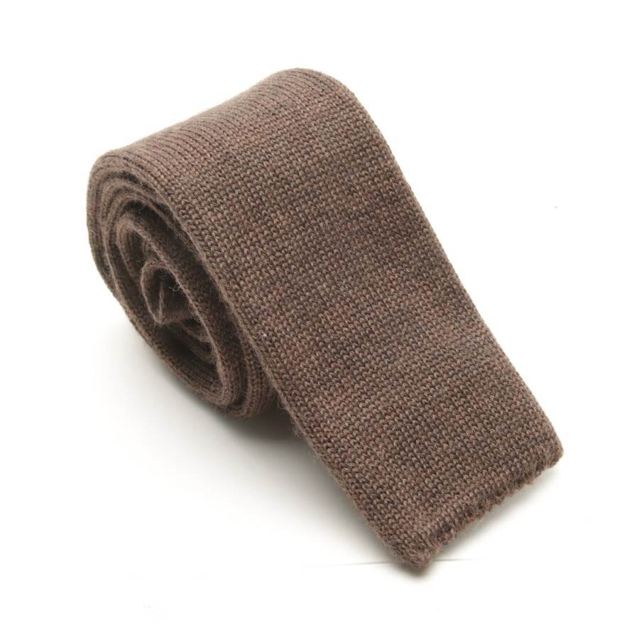 Image 1 of Wool Tie Brown in color Brown | Vite EnVogue