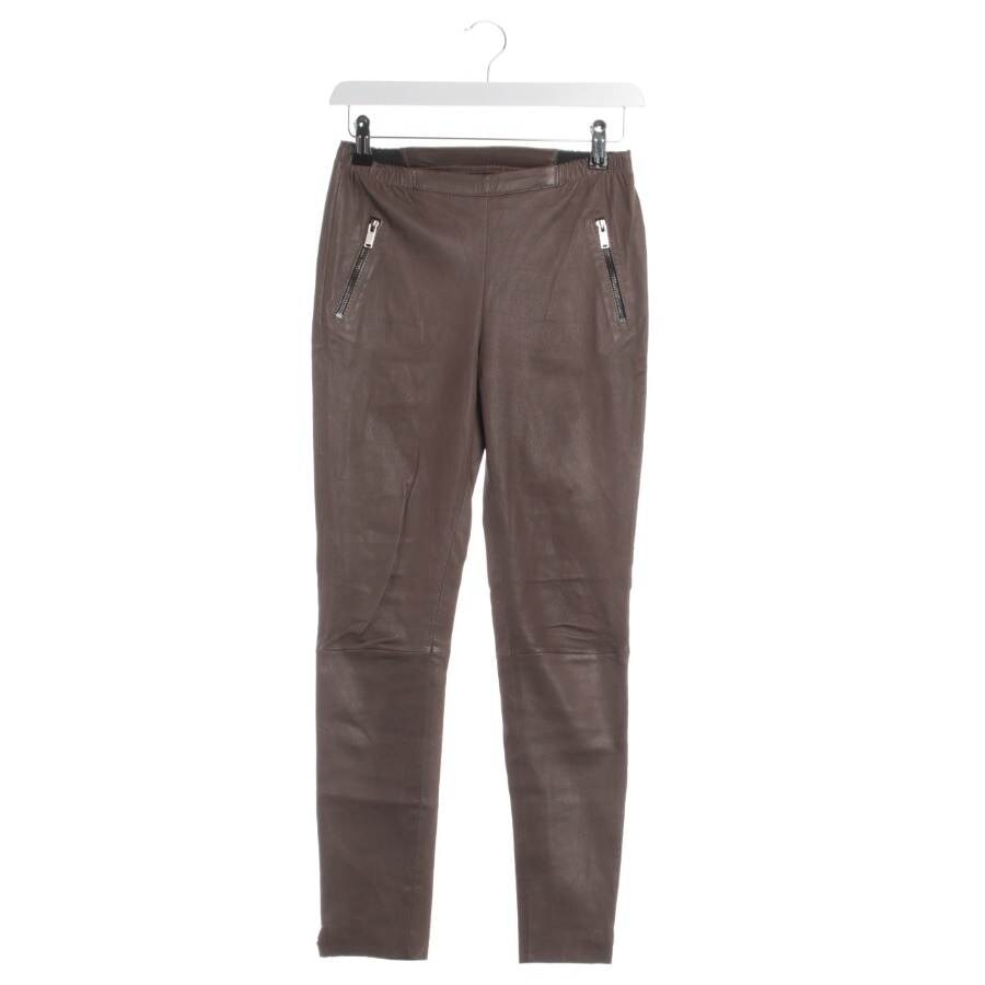 Image 1 of Leather Pants 34 Brown in color Brown | Vite EnVogue