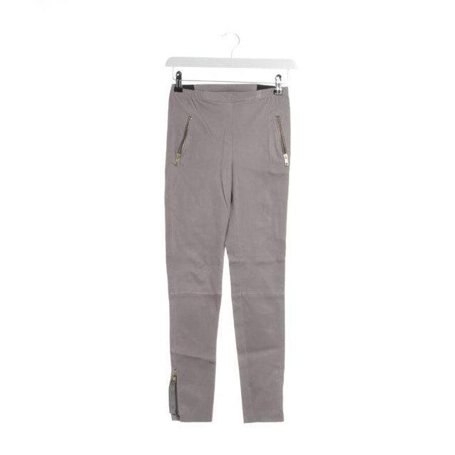 Image 1 of Leather Pants 34 Light Gray | Vite EnVogue