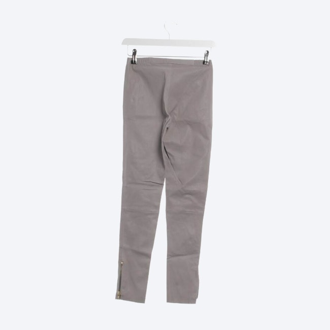 Image 2 of Leather Pants 34 Light Gray in color Gray | Vite EnVogue