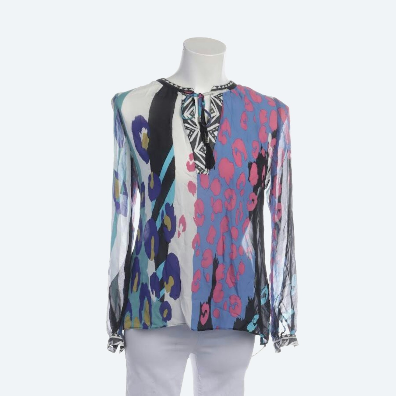 Image 1 of Silk Blouse XS Multicolored in color Multicolored | Vite EnVogue