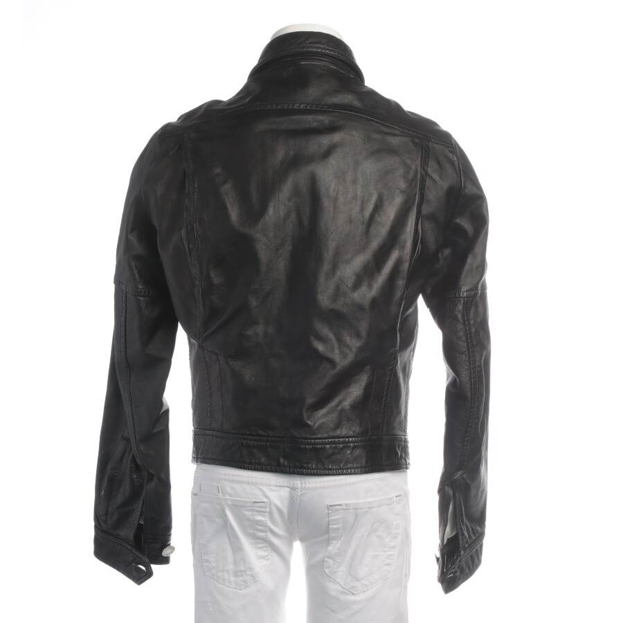 Image 2 of Leather Jacket 48 Black in color Black | Vite EnVogue