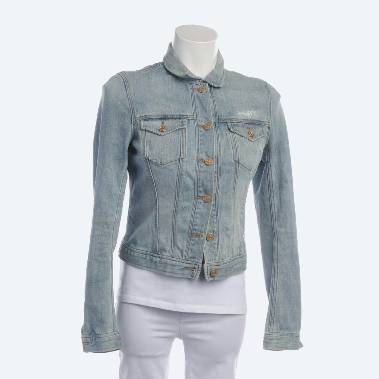 Image 1 of Jeans Jacket XS Blue in color Blue | Vite EnVogue