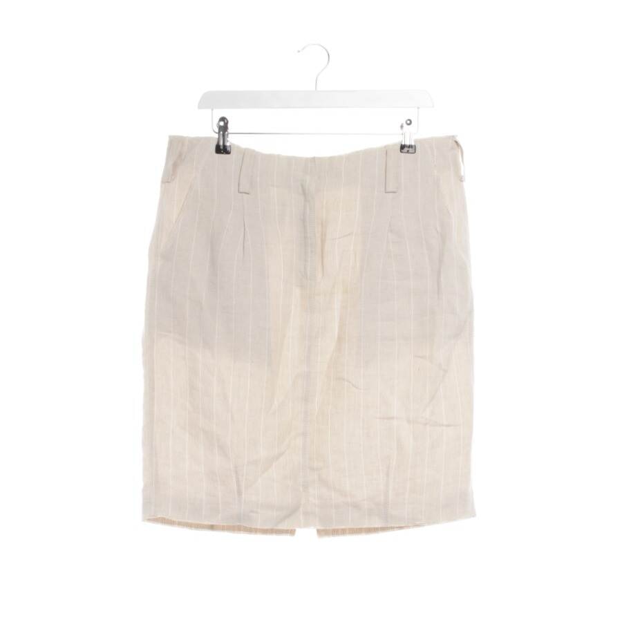 Image 1 of Linen Skirt 42 Beige in color White | Vite EnVogue