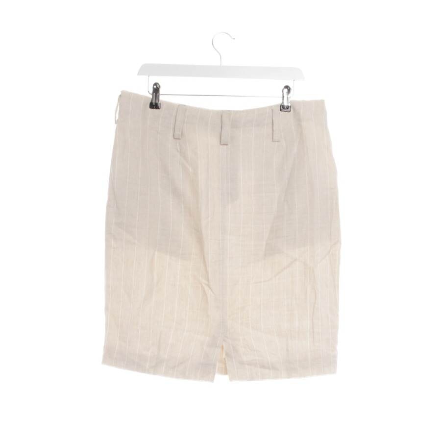 Image 2 of Linen Skirt 42 Beige in color White | Vite EnVogue