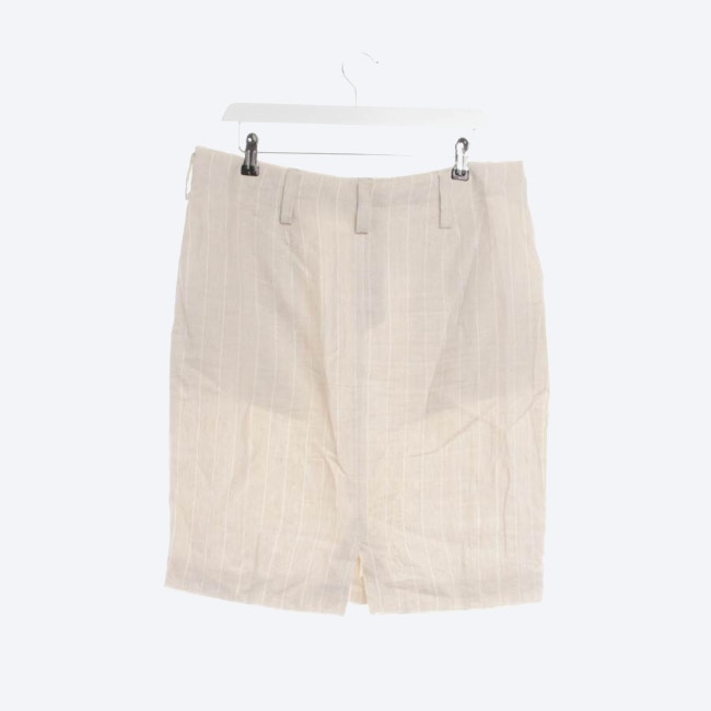 Image 2 of Linen Skirt 42 Beige in color White | Vite EnVogue