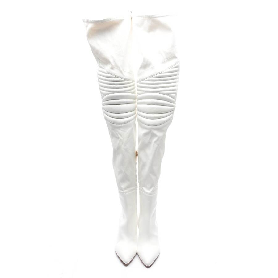 Image 2 of Overknee Boots EUR 39 White in color White | Vite EnVogue