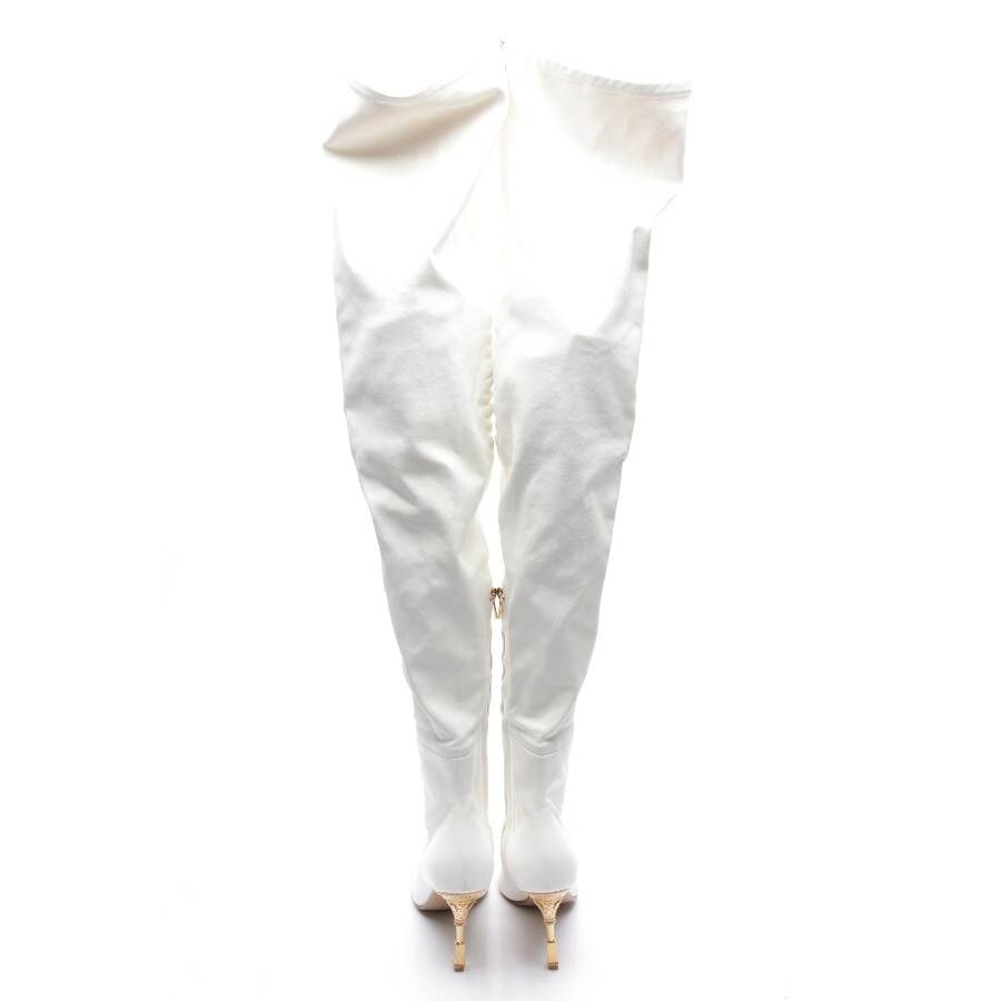 Image 3 of Overknee Boots EUR 39 White in color White | Vite EnVogue