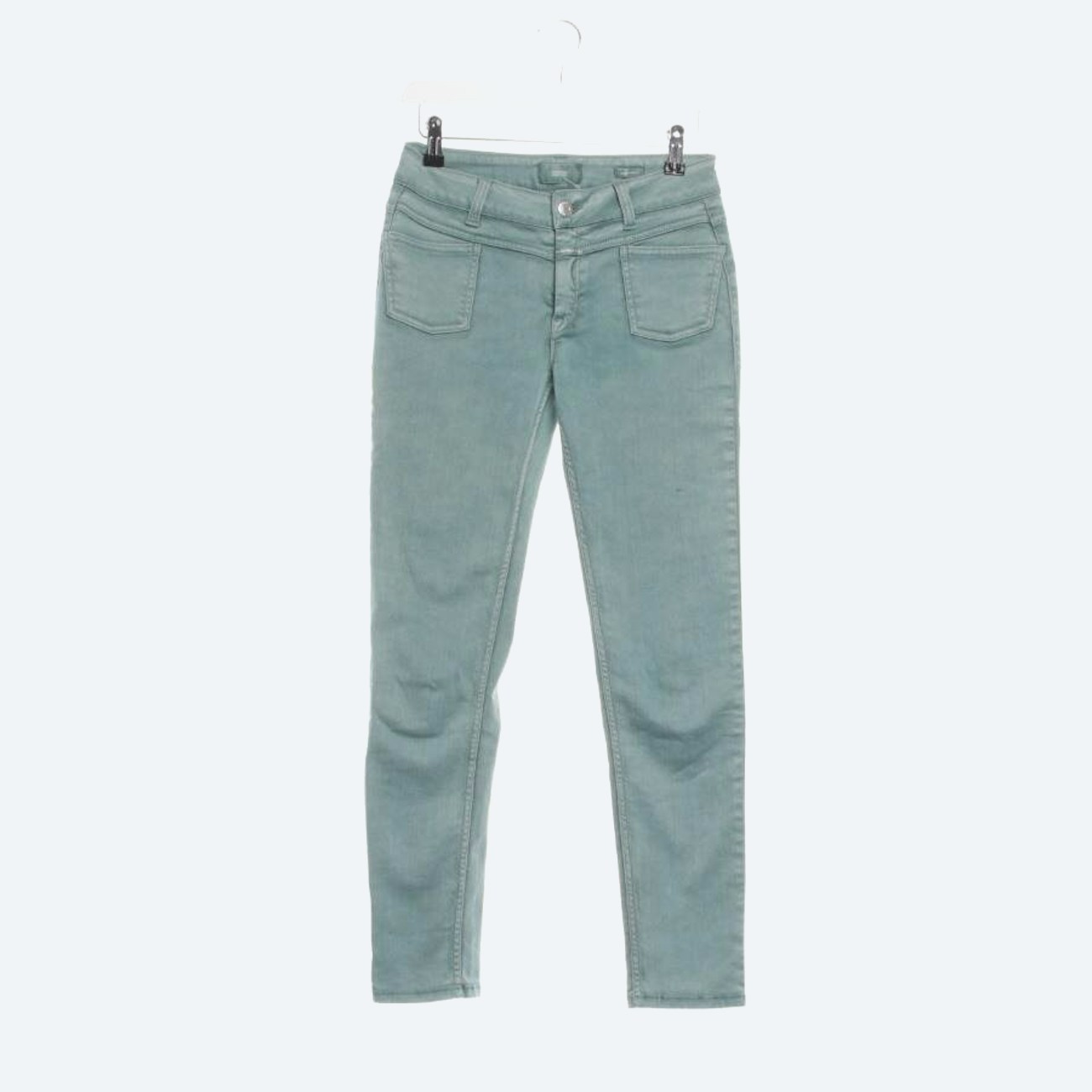 Image 1 of Jeans Skinny W26 Green in color Green | Vite EnVogue