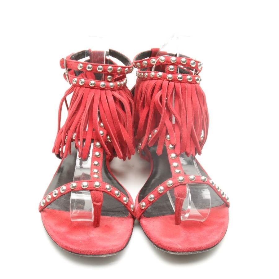 Image 2 of Strappy Sandals EUR 39.5 Red in color Red | Vite EnVogue