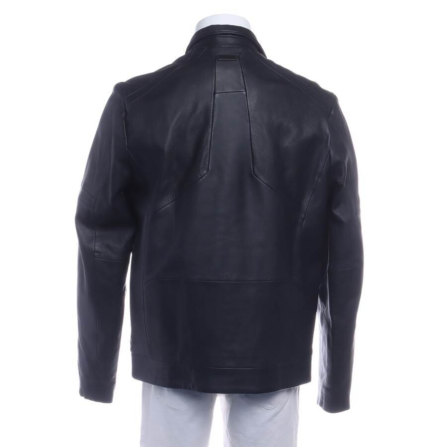 Image 2 of Leather Jacket M Navy in color Blue | Vite EnVogue