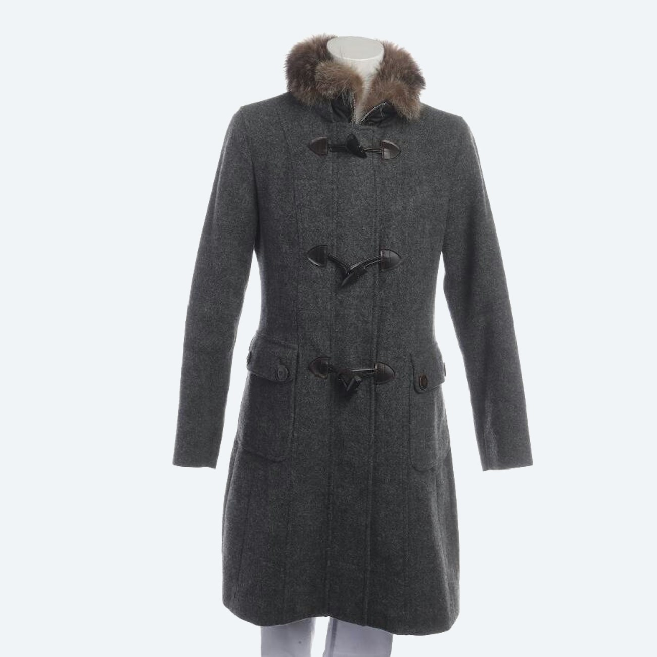 Image 1 of Winter Coat 40 Gray in color Gray | Vite EnVogue