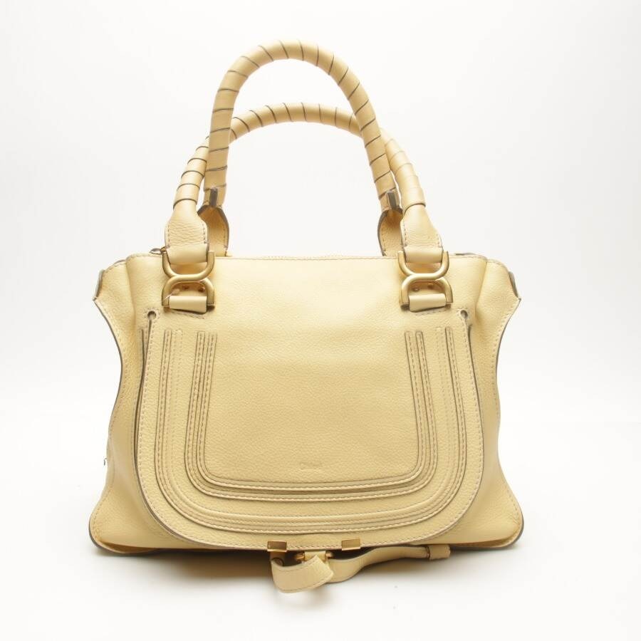 Image 1 of Marcie Tote Bag Medium Handbag Pastel Yellow in color Yellow | Vite EnVogue