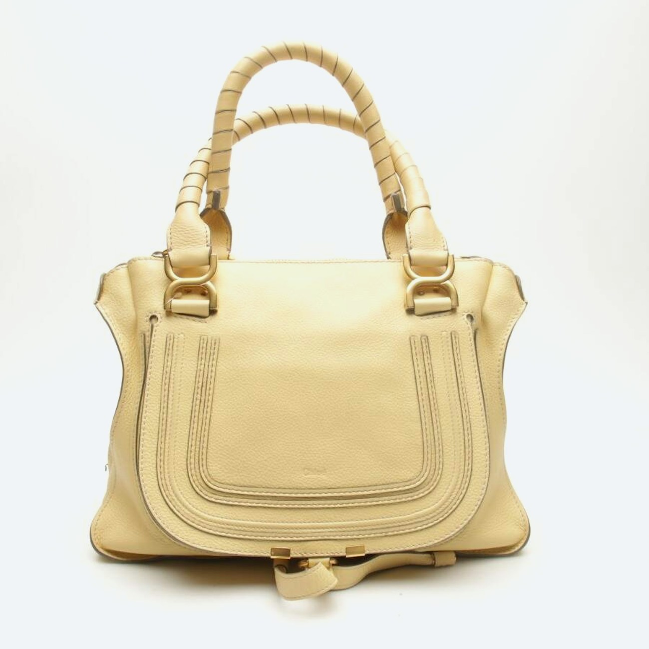 Image 1 of Marcie Tote Bag Medium Handbag Pastel Yellow in color Yellow | Vite EnVogue