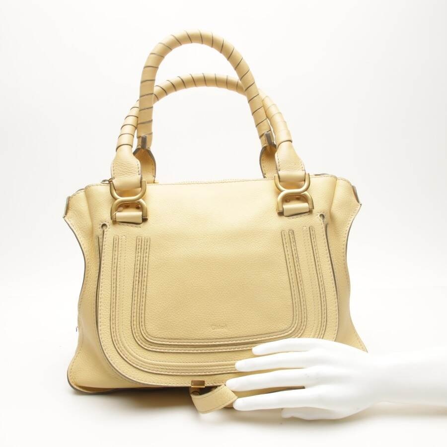 Image 4 of Marcie Tote Bag Medium Handbag Pastel Yellow in color Yellow | Vite EnVogue